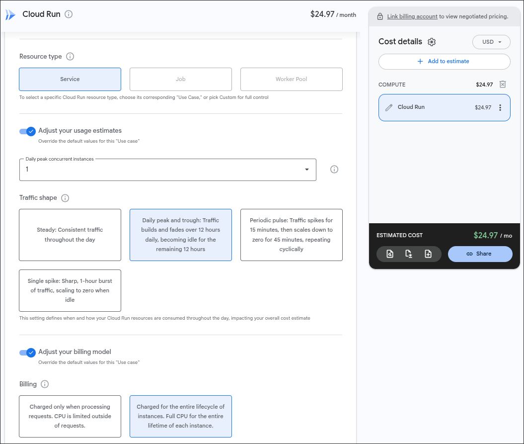 Cloud Run Pricing Comparison